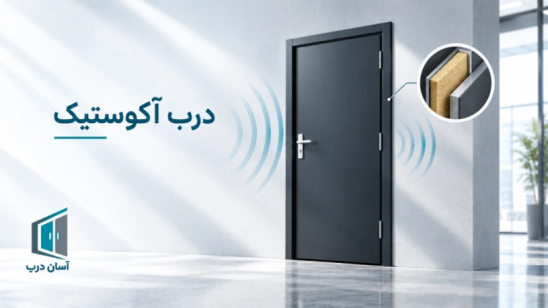 درب آکوستیک ضد صدا | قیمت و مشخصات درب عایق صدا | آسان درب