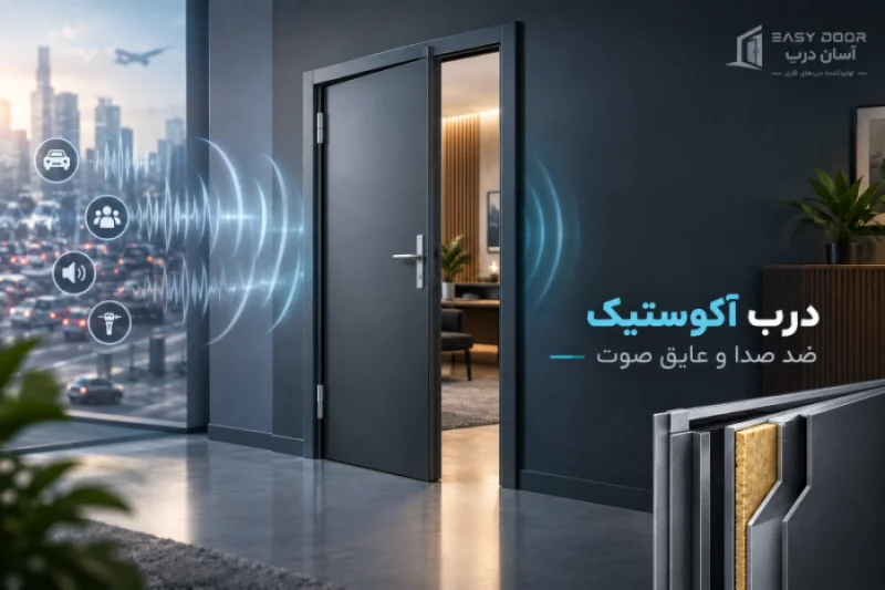 درب آکوستیک (Acoustic Door) ضد صدا و عایق صوت - تصویر 1